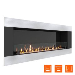 Биокамин встраиваемый SteelHeat GRAND-H 1500 XL