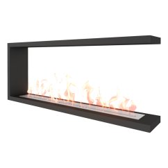 Биокамин торцевой SteelHeat Leader 1300