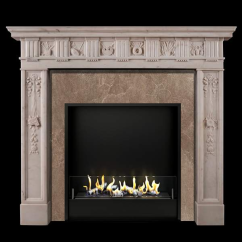 Биокамин в мраморном портале Firezo Comfort, стандарт