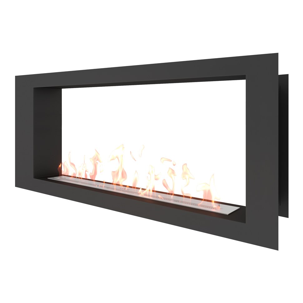 Биокамин сквозной SteelHeat LONG 1400