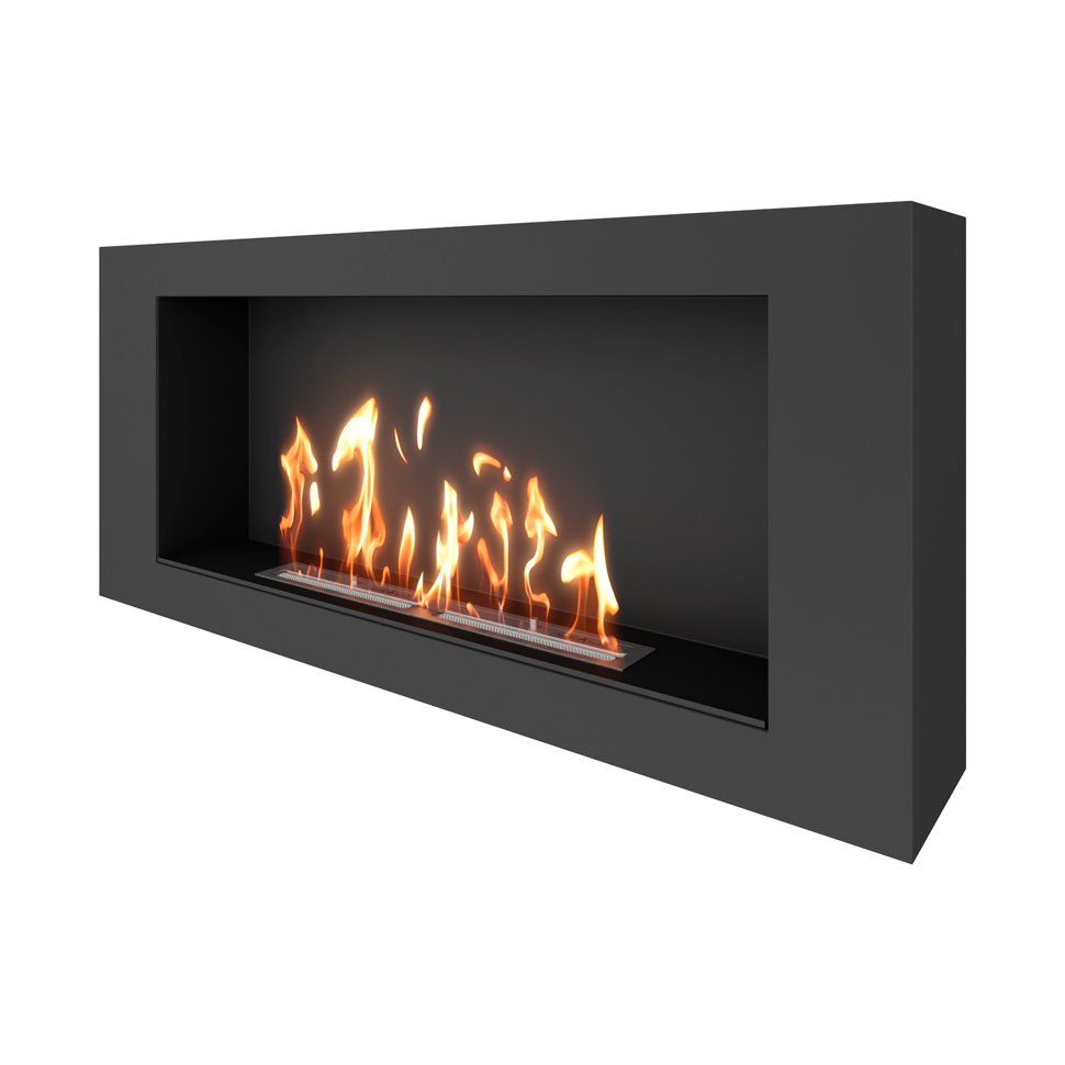 Биокамин SteelHeat WALL LONG 1200 LITE черный Биокамин SteelHeat WALL LONG 1200 LITE черный