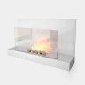 Настенный биокамин Алдэн Белый фото 3
