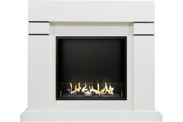 Биокамин в портале Firezo Lindos Белый, стандарт