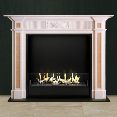 Биокамин в мраморном портале Firezo Buono, стандарт