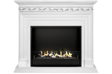 Биокамин в портале Firezo Valletta Белый, стандарт