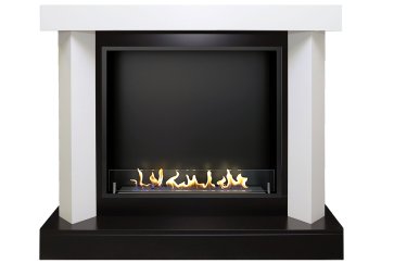 Биокамин в портале Firezo Vankuver Фактурный белый, стандарт